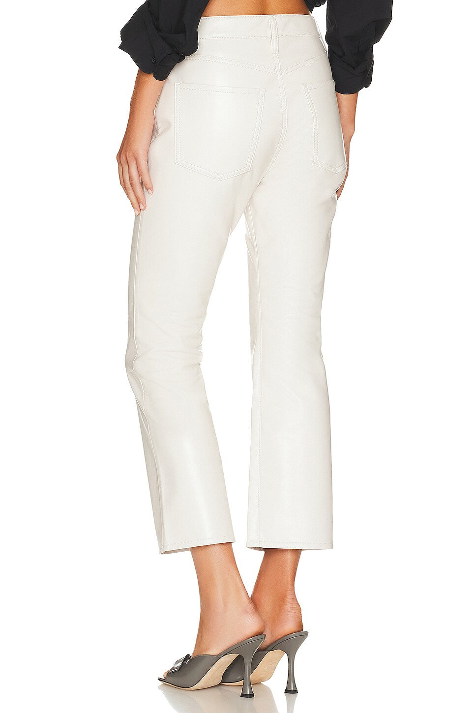 Citizens Of Humanity Isola Recycled Leather Cropped Boot Jeans