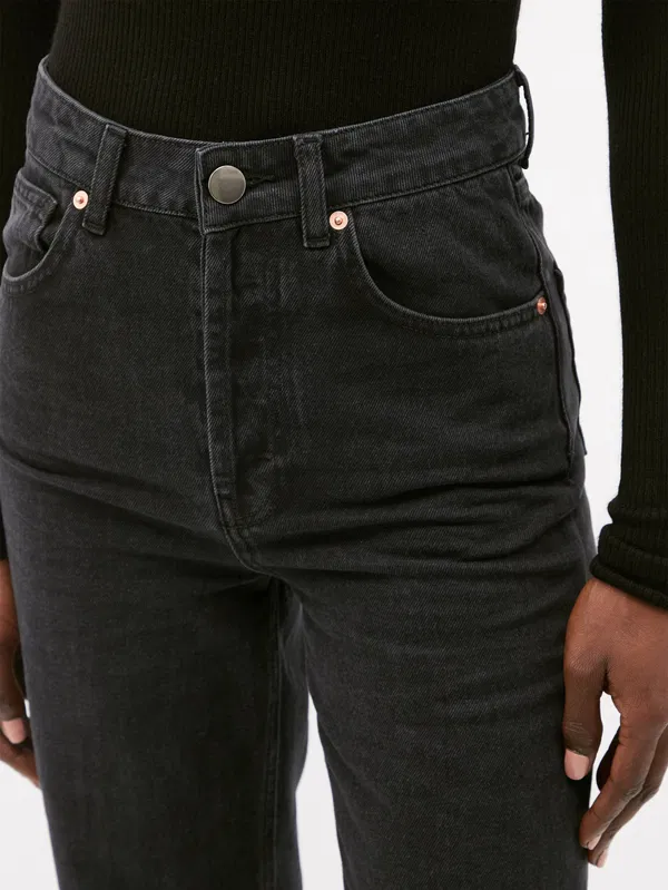 Raey Black Find Straight Leg Denim Jeans
