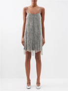 RAEY Crystal Fringe Mini Slip Dress - House Of Huntington