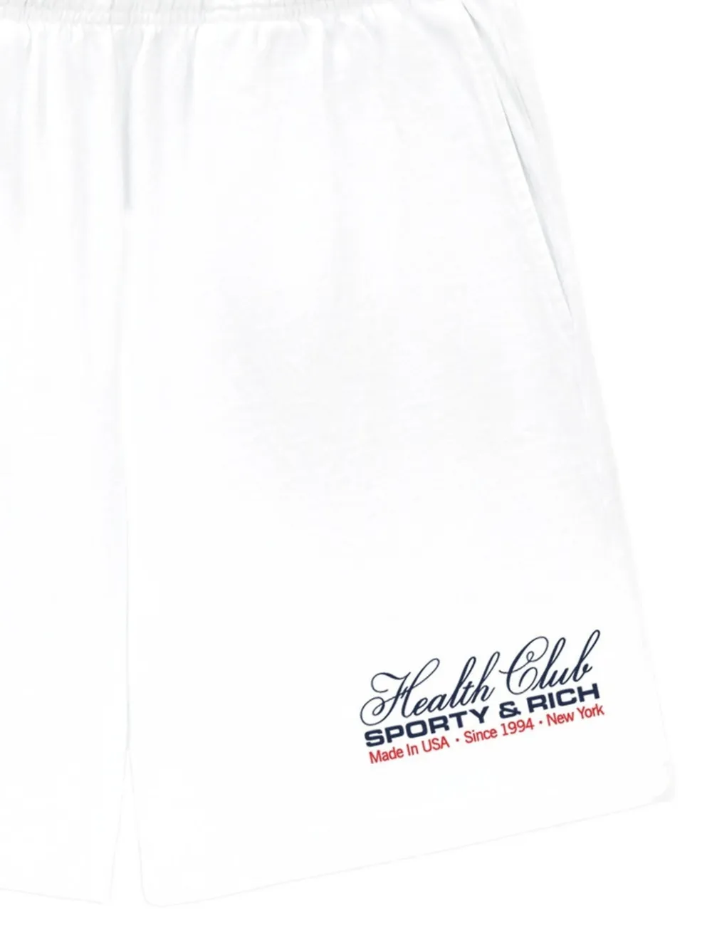 Sporty & Rich Health Club Logo Print Shorts
