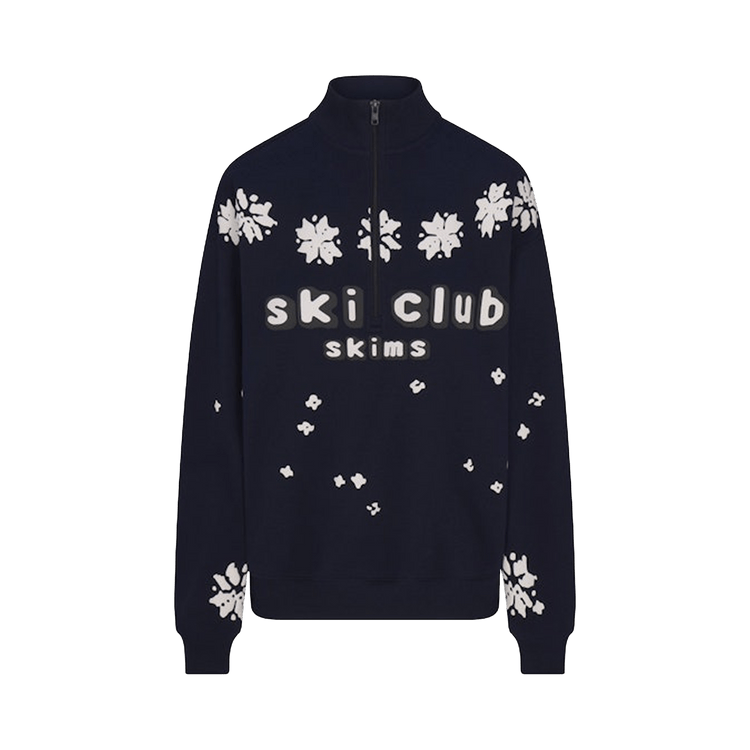 SKIMS X Cactus Plant Flea Market Ski Club 1/4 Zip Oversized Cotton Sweatshirt