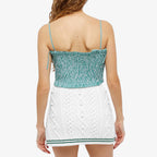 Shrimps Gingham Green Rusty Bodice Top