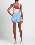 Isabel Marant Lysmee Blue Side-tie Track Boxer Shorts