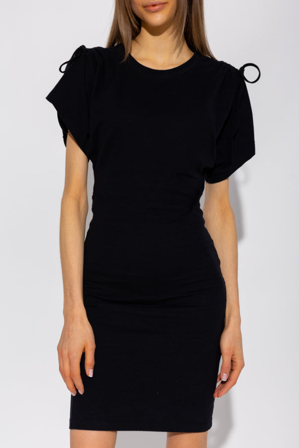 Isabel Marant Black Zarko Mini T-Shirt Dress