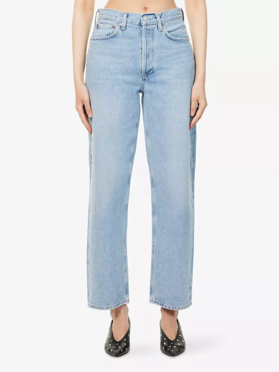 Agolde Henson Baggy Taper Denim Jeans in Replica