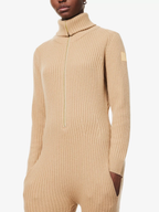 My Sunday Ski Ribbed Wool Cashmere Knit Jumpsuit