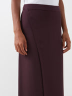 RAEY Wrap Split Silk Maxi Skirt - House Of Huntington