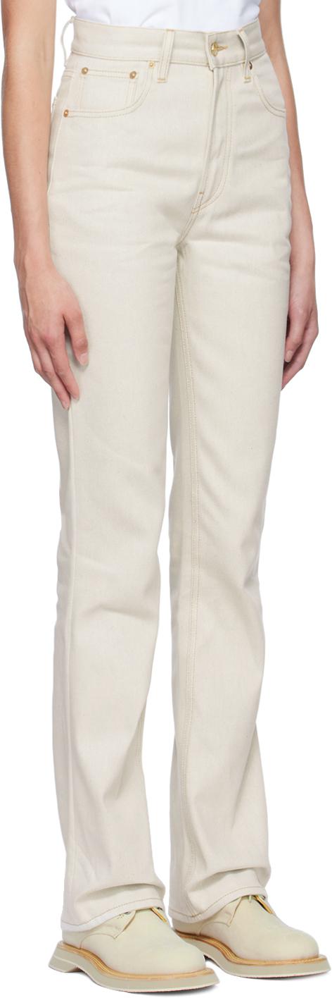 Jacquemus Le Papier Le De Nimes Light Beige Jeans