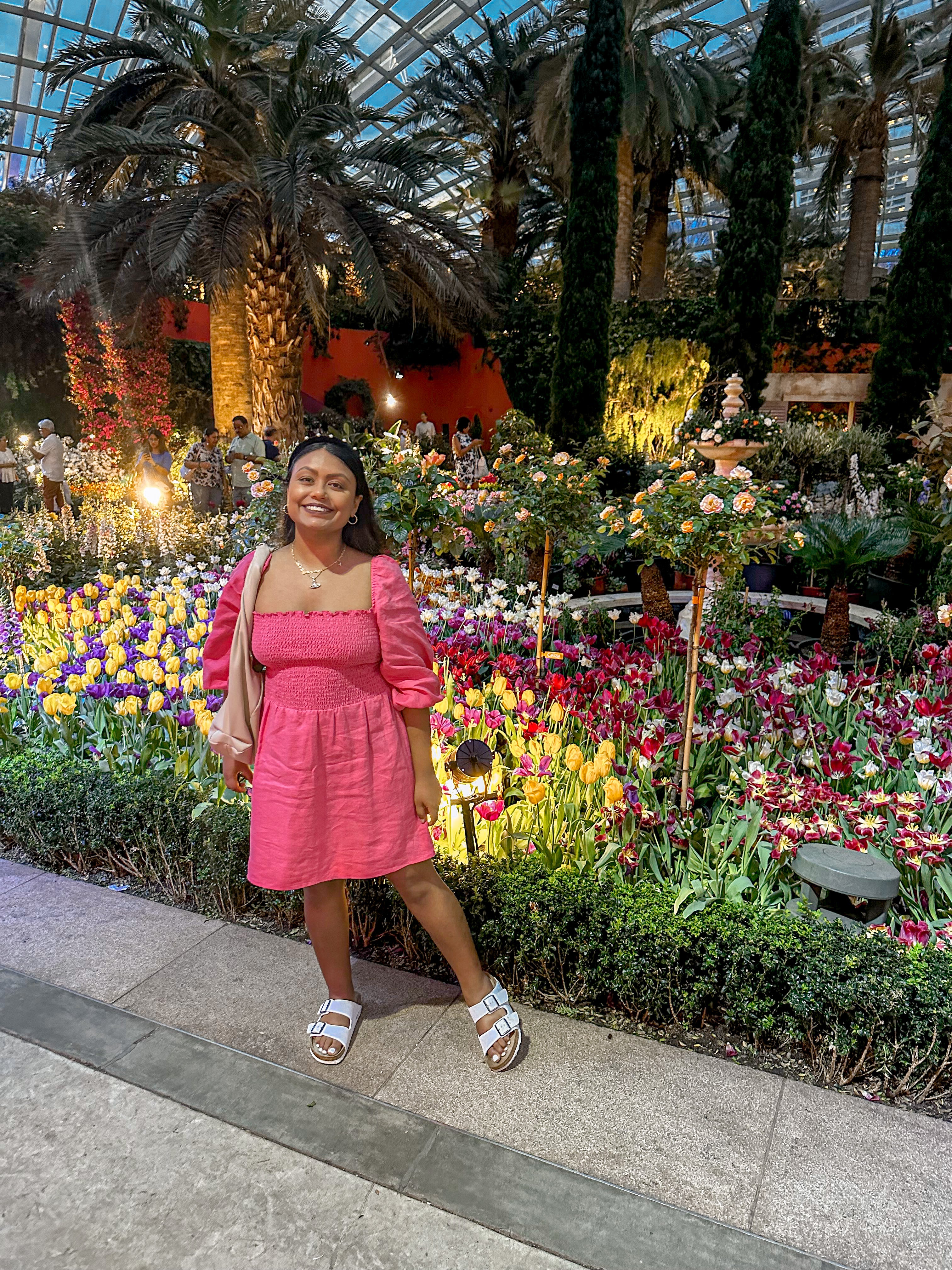 Reformation Pink Greyson Smocked Linen Mini Dress - House Of Huntington