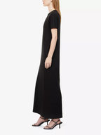 The Frankie Shop Maya Cotton Black Tee Dress