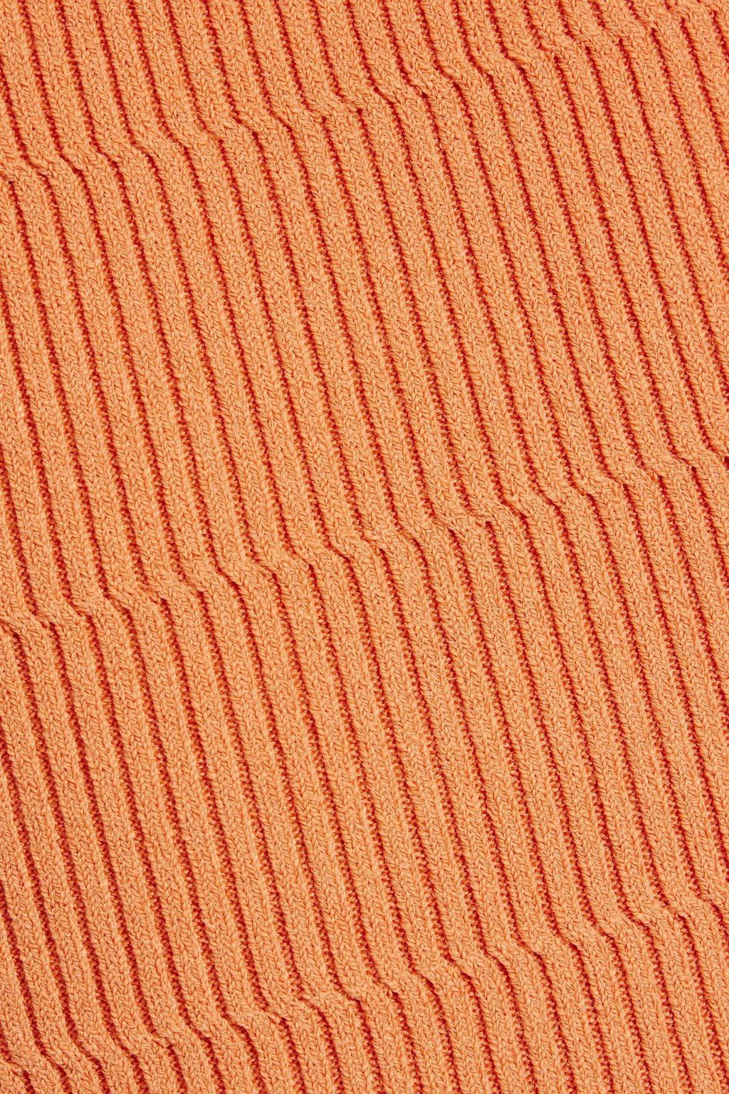 Altuzarra Sunset Orange Cropped Sweetheart Neck Top