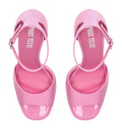 PARIS TEXAS Pink Tatiana Patent Leather Platform 130mm High Heels - House Of Huntington