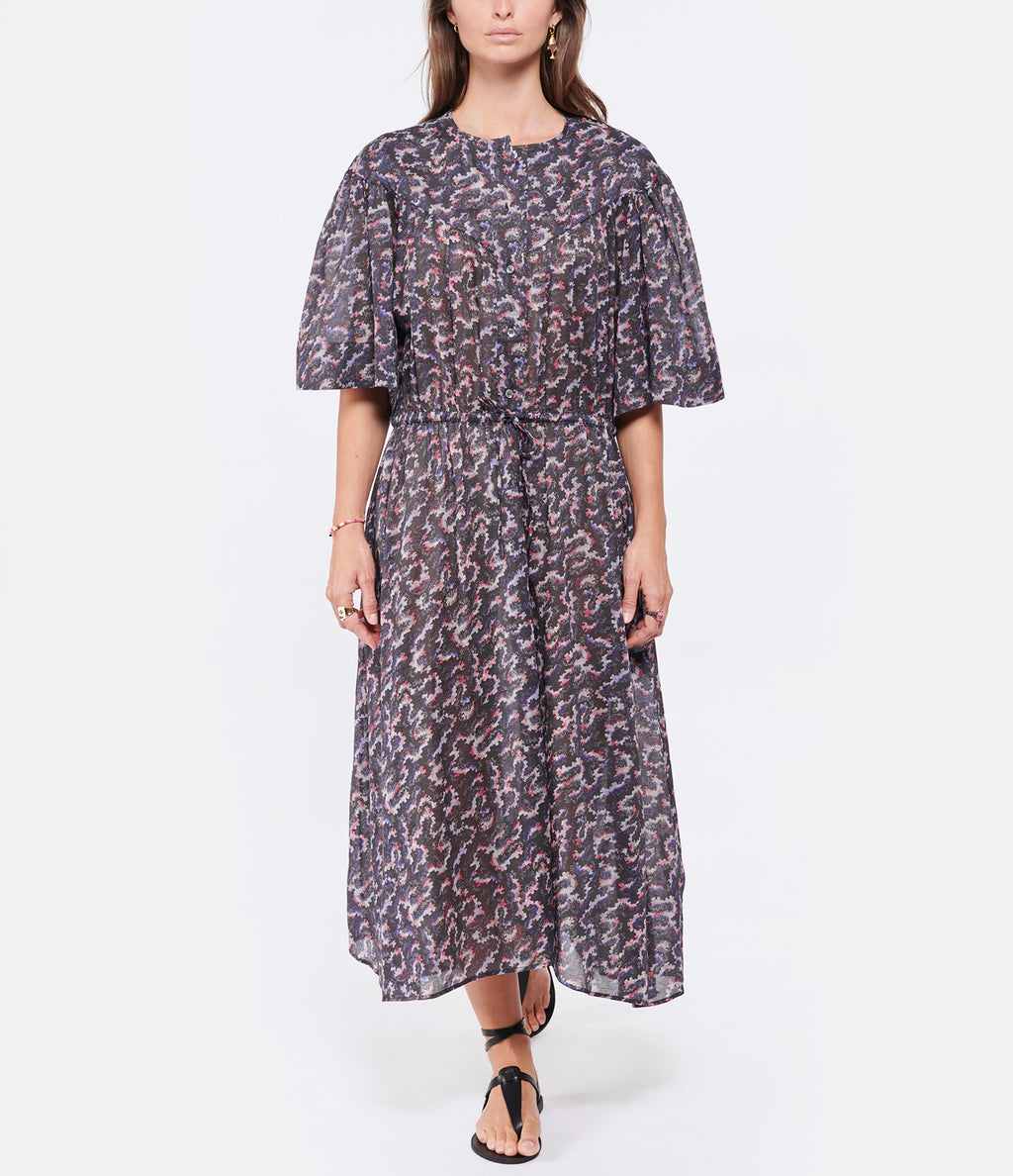 Isabel Marant Etoile Imaggy Floral Print Summer Midi Dress