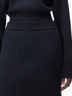 Loewe Layered Skirt Flared Leg Wool Trousers