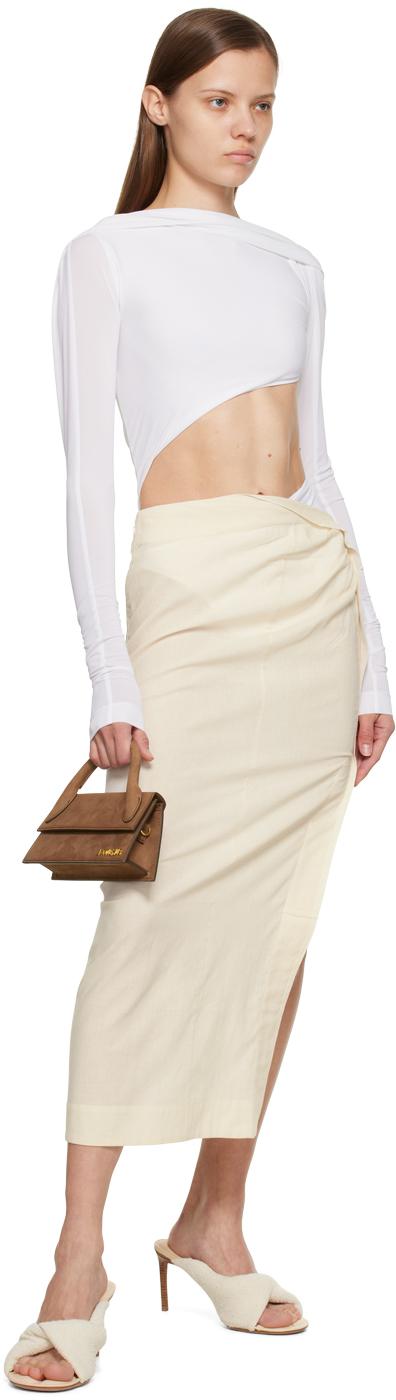 Jacquemus White Le Papier Le Body Carozzu Bodysuit