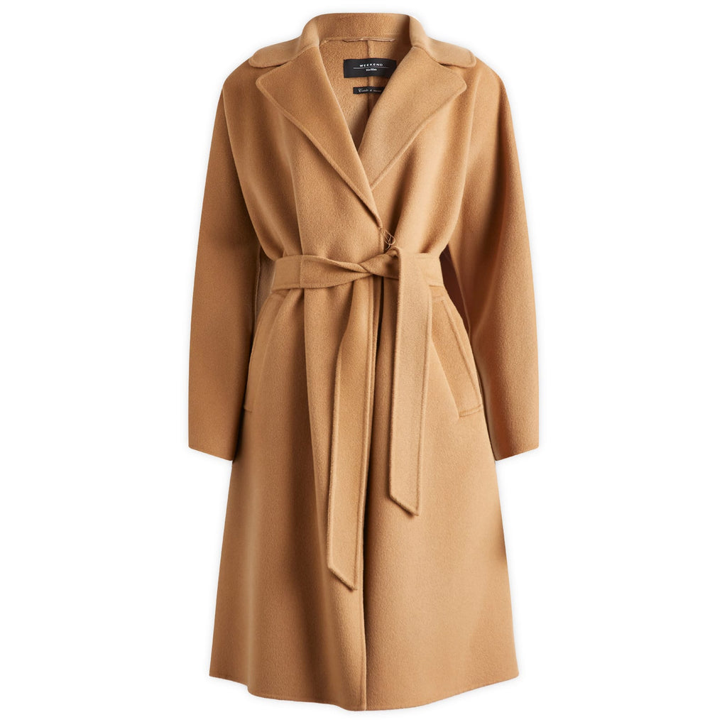 Max Mara Weekend Brown Belted Wrap Coat