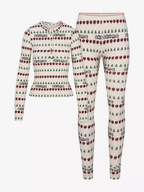 SKIMS x Cactus Plant Flea Market Fair Isle Logo Ribbed Henley Cotton Lounge Set