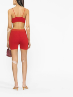Jacquemus Le Short Arancia Red Biker Shorts