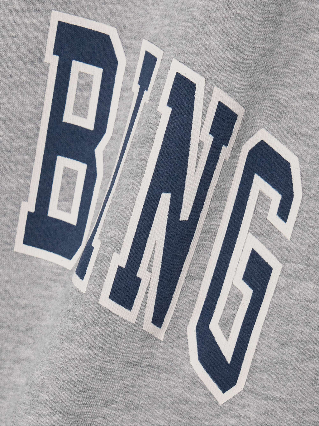 Anine Bing Spencer Logo Print Grey Sweatshirt