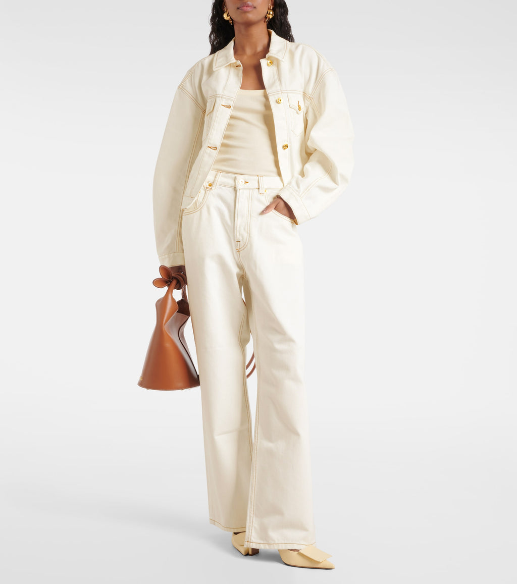 Jacquemus Le Papier Le De Nimes Light Beige Jeans