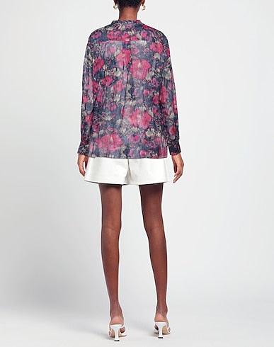 Isabel Marant Etoile Floral Pink Purple Chemise Mexika Shirt
