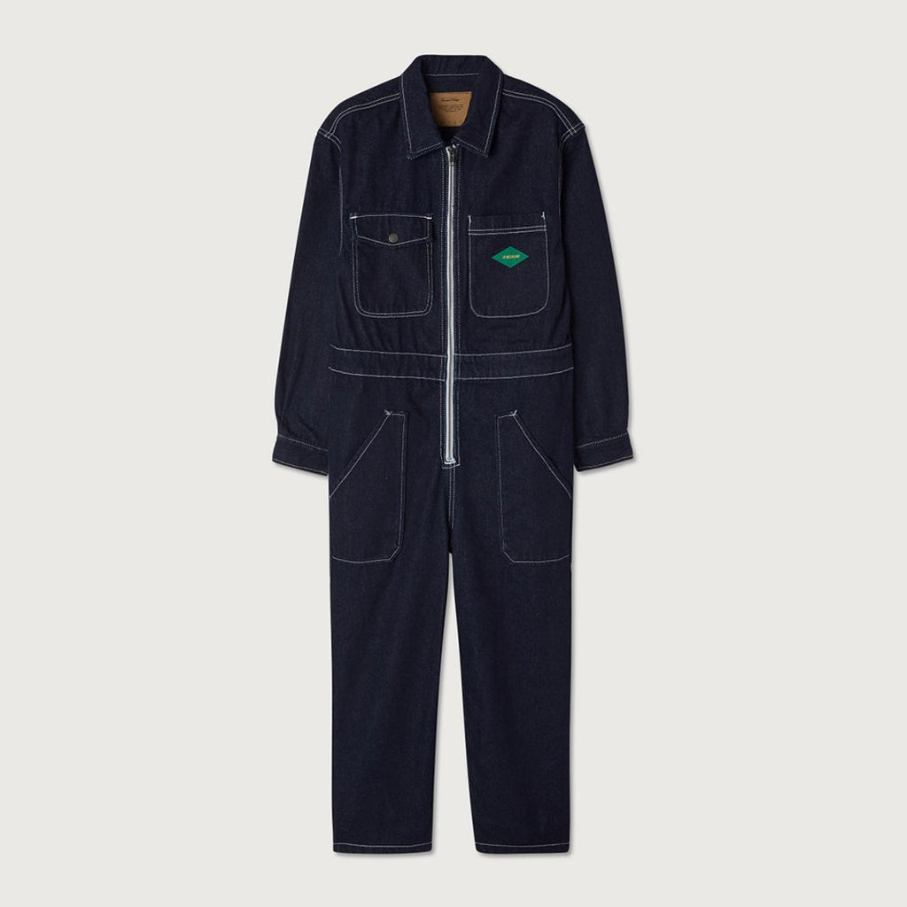 American Vintage Denim Dark Wash Boiler Jumpsuit