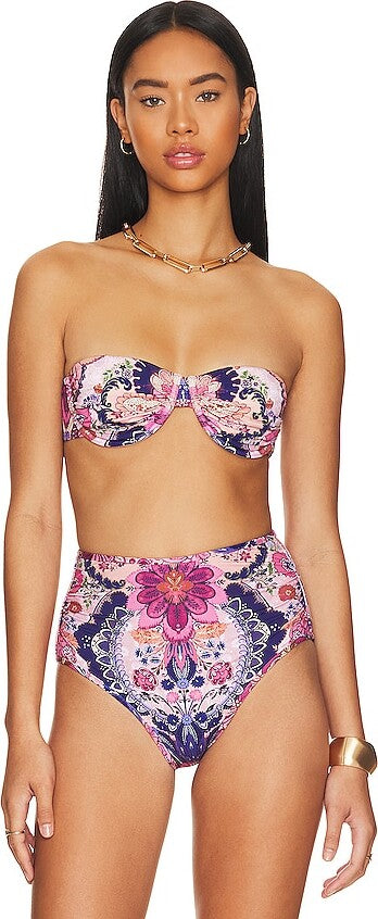 ZIMMERMANN Laurel Floral-Print Bikini Bottoms - House Of Huntington