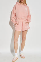 Sporty & Rich California Emblem Soft Cropped Hoodie