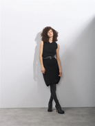 Raey Black Crinkled Silk Crepe Shift Dress - House Of Huntington