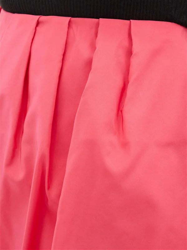 RAEY Gathered-Waist Side-Slit Taffeta Maxi Skirt - House Of Huntington