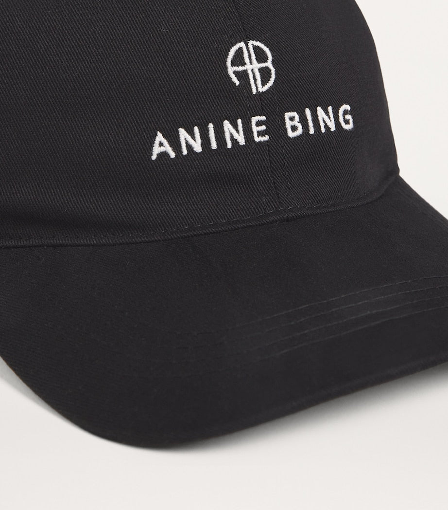 Anine Bing Logo Jeremy Black Baseball Cap