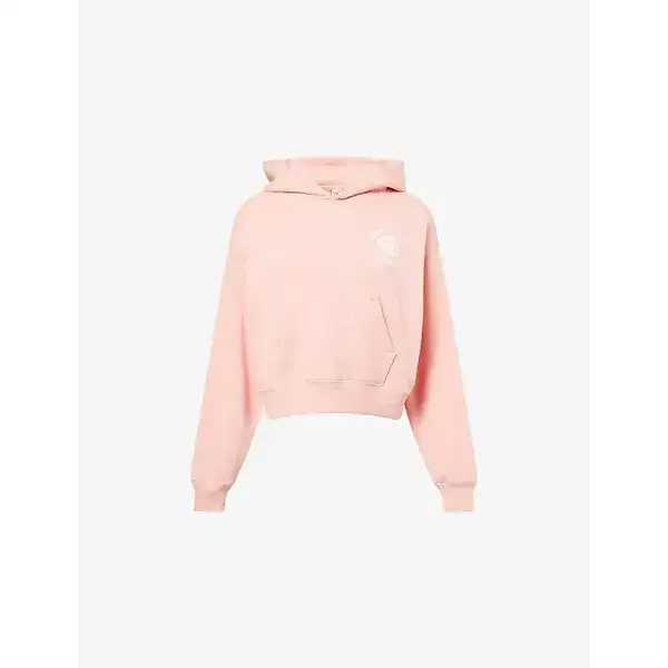 Sporty & Rich California Emblem Soft Cropped Hoodie