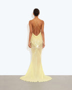 Rat and Boa Yellow Asteria Sequin Dress