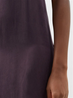 RAEY Straight-Neck Burgundy Maxi Slip Dress - House Of Huntington