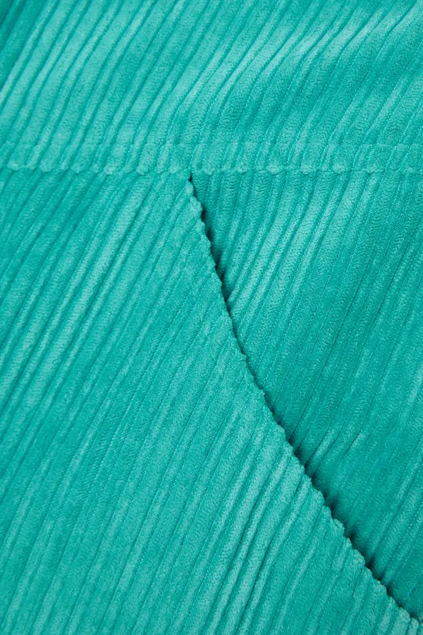 Isabel Marant Melva Corduroy Aqua Turquoise Blue Mini Skirt