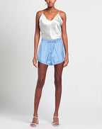 Isabel Marant Lysmee Blue Side-tie Track Boxer Shorts