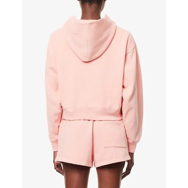 Sporty & Rich California Emblem Soft Cropped Hoodie