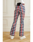 Perfect Moment Ski Aurora Red White Blue Houndstooth Flare Pant Trousers