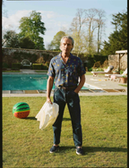 Drake's Navy Bathers Holidays Camp Collar Shirt - House Of Huntington