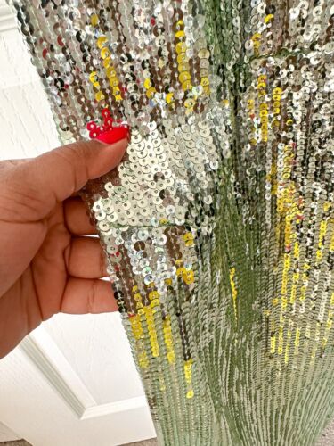 GALVAN LONDON Adela Full Sequinned Cut Out Open Back Evening Gown Dress