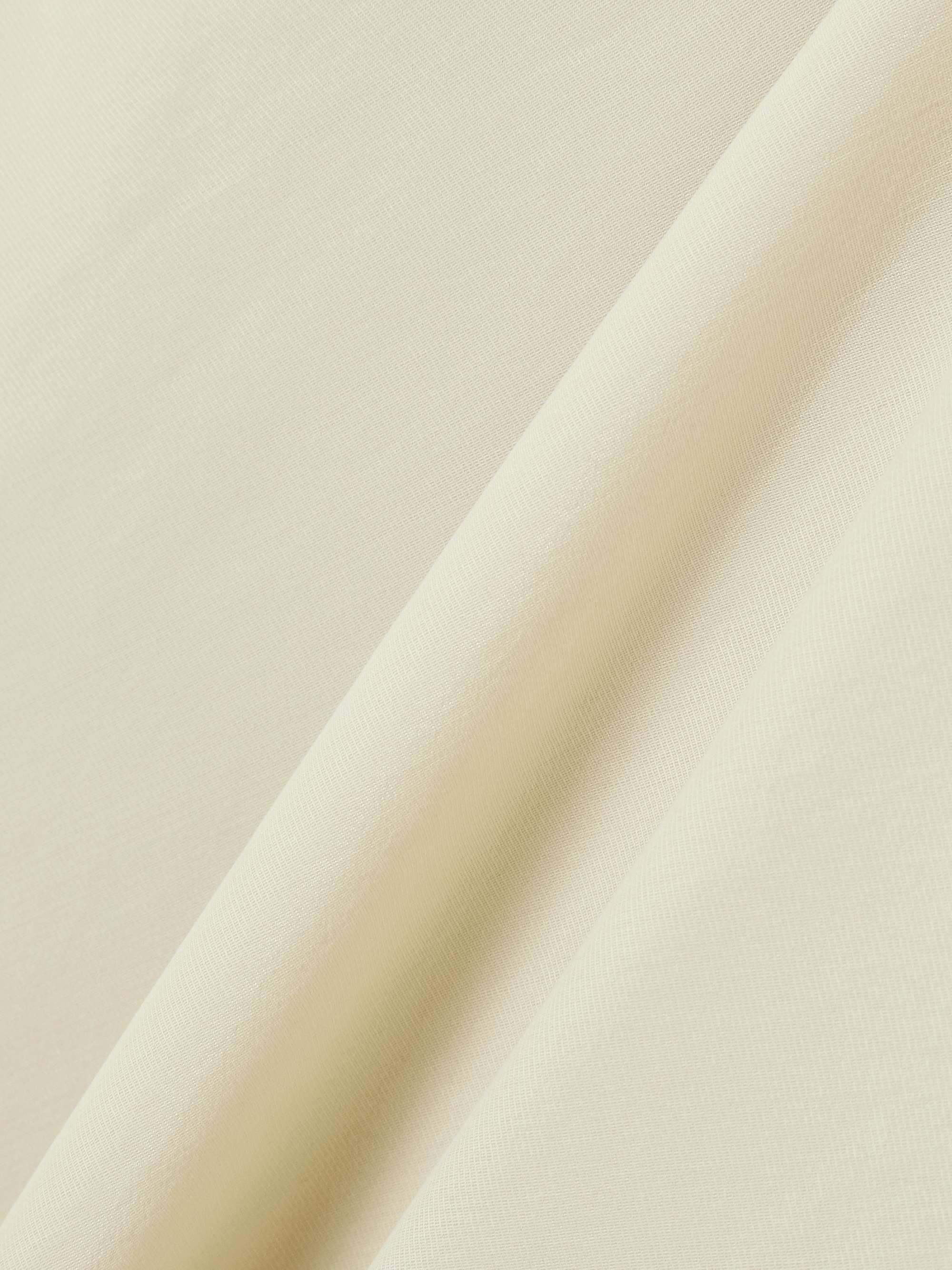 St Agni Dove Ivory Draped Cowl Dress