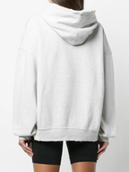 Anine Bing Spellout Logo Grey Melange Harvey Hoodie