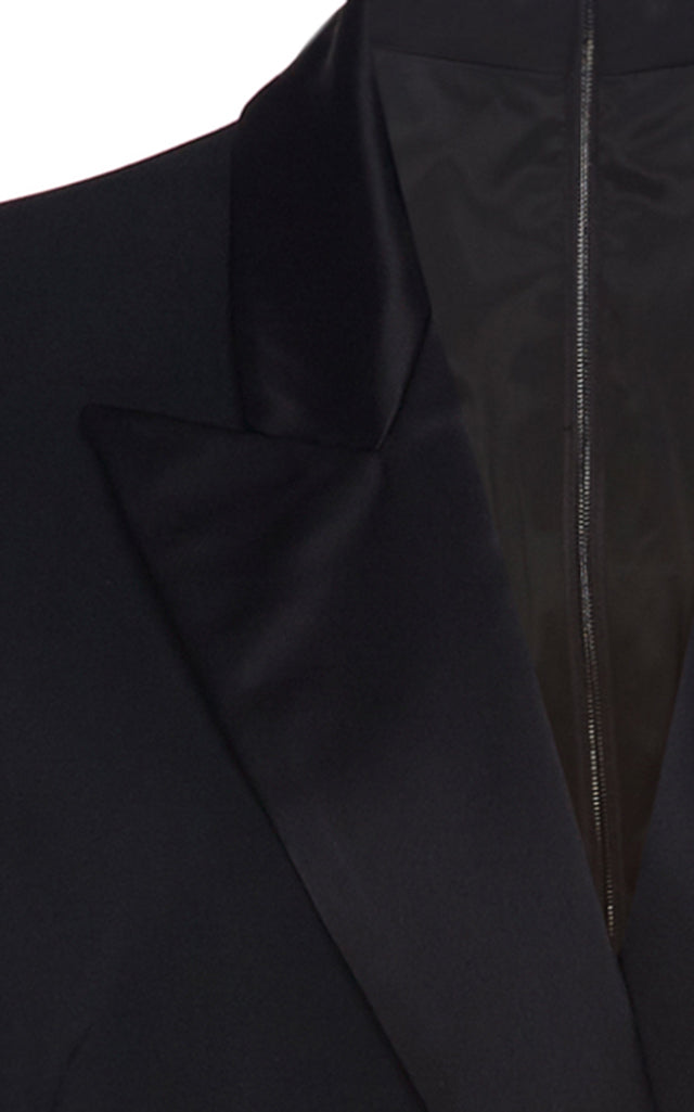 David Koma Black Tuxedo Straight-Leg Jumpsuit - House Of Huntington