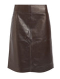 Studio Nicholson Brown Tumba Leather Skirt
