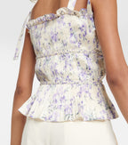 Polo Ralph Lauren Floral Tie-Up Strap Tiered Top
