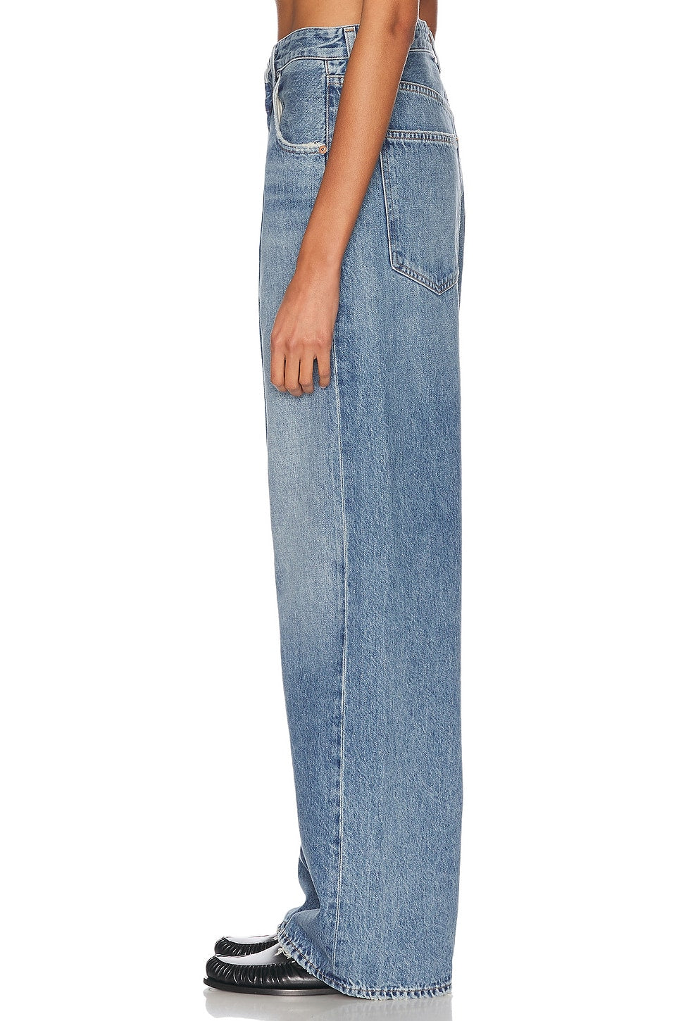 Agolde Vana Denim Foldover Jeans