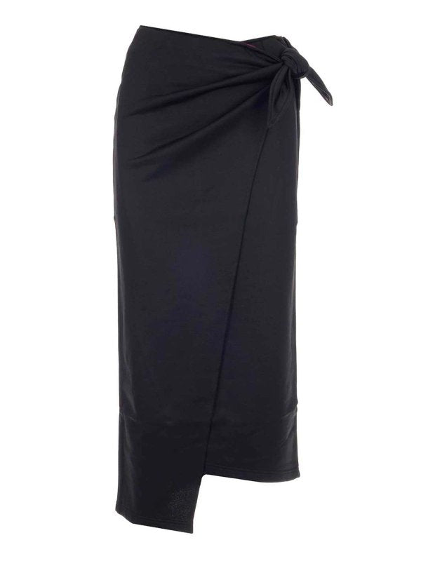 Isabel Marant Etoile Black Isilde Wrap Knot Side Skirt