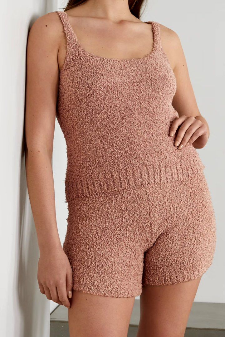 Skims Cozy Bouclé Teddy Sleeveless Vest Top