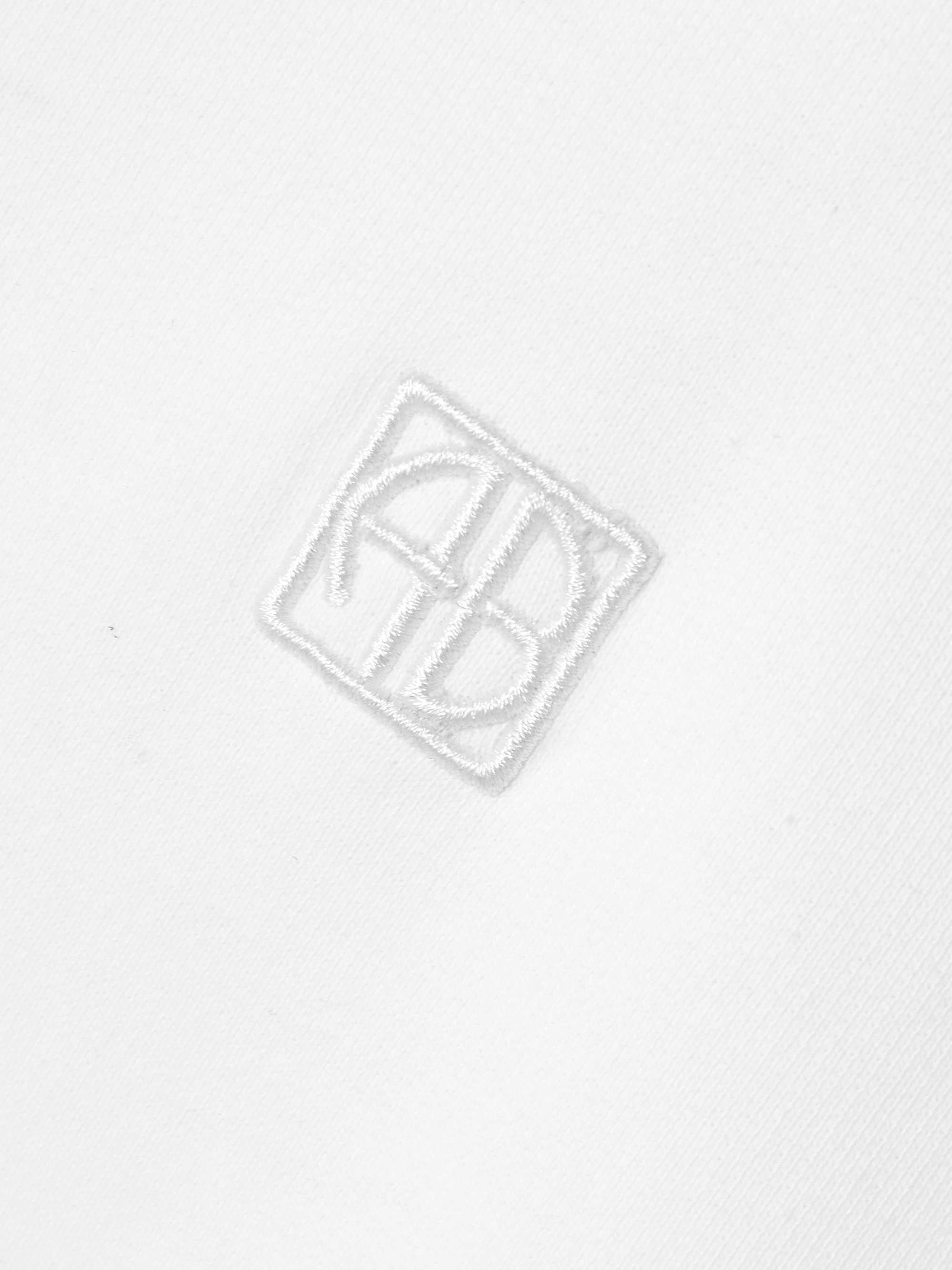 Anine Bing Miles White Logo Embroidered Sweatshirt