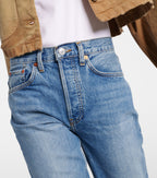 Re/Done Blue Denim '70s Stove Pipe Straight Jeans